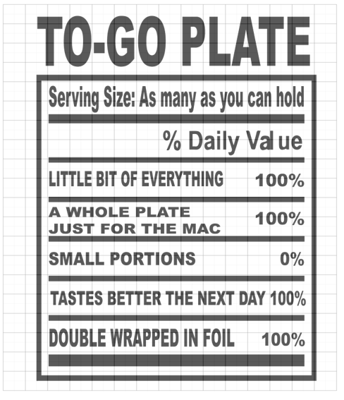 To Go Plate (FACTs) SOUL FOOD